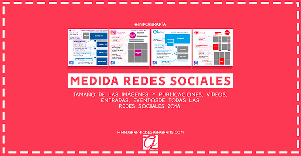Tamaño de imágenes de redes sociales 2018 (Facebook, Twitter, Instagram y más...) Tamaño de imágenes de redes sociales 2018 (Facebook, Twitter, Instagram y más...)