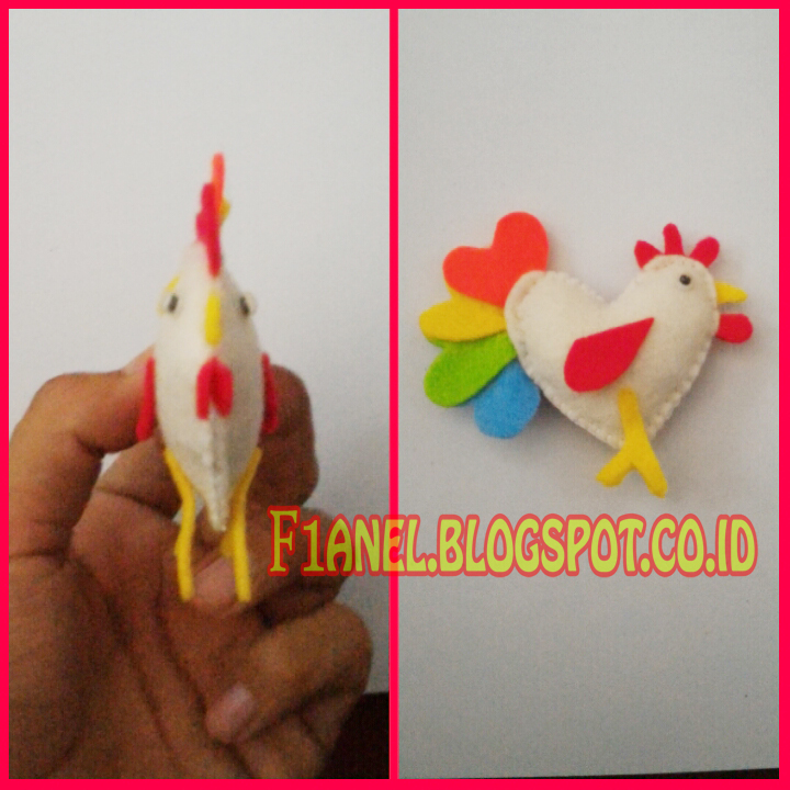  Kerajinan  Kain  Flanel  Membuat Boneka Ayam Dari  Kain  Flanel 