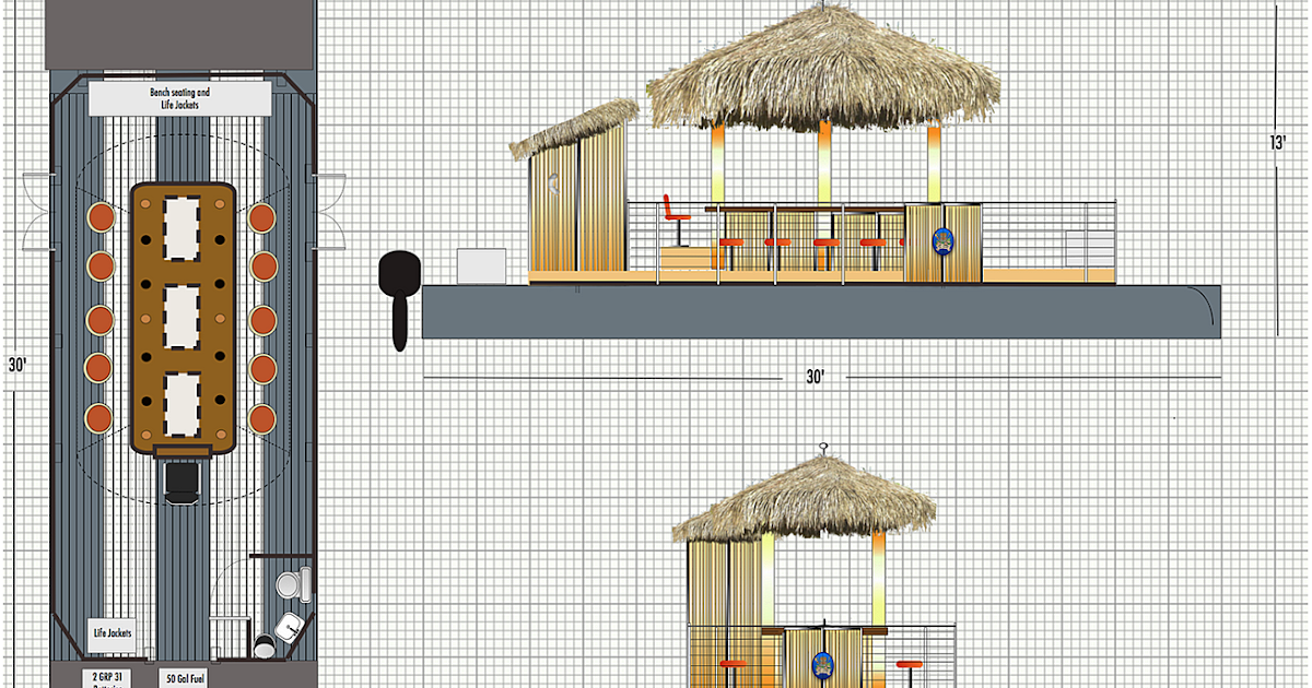 Notes On Napkins Lake floating tiki bars gone, bigger boat planned