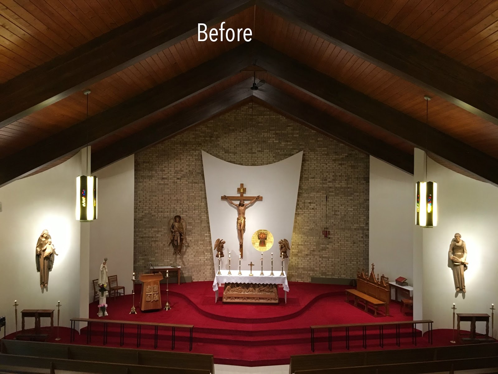 The Badger Catholic Before and after St Michael's Church in Dane WI
