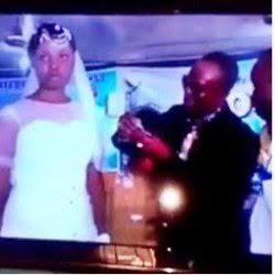b Sad to watch! Tearful Nigerian bride refuses to kiss groom on wedding day