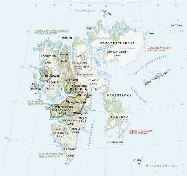 MAPS OF SVALBARD NORWAY - KaartSvlbrd