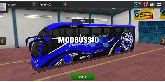 Download Mod Bus Arctic SHD ZS | BUSSID