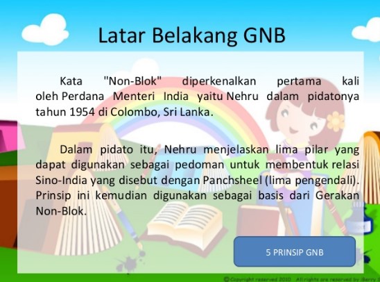 Latar belakang berdirinya gerakan non blok