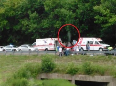 Foto registra 'espírito' saindo do corpo de vítima de acidente