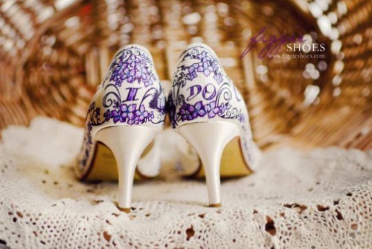 personalized bridal shoes