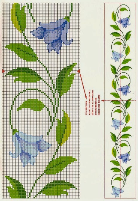 Graficos Punto De Cruz Gratis Mantel Y Camino 28 Hoy te traigo cenefas de punto de cruz gratis para manteles. graficos punto de cruz gratis mantel