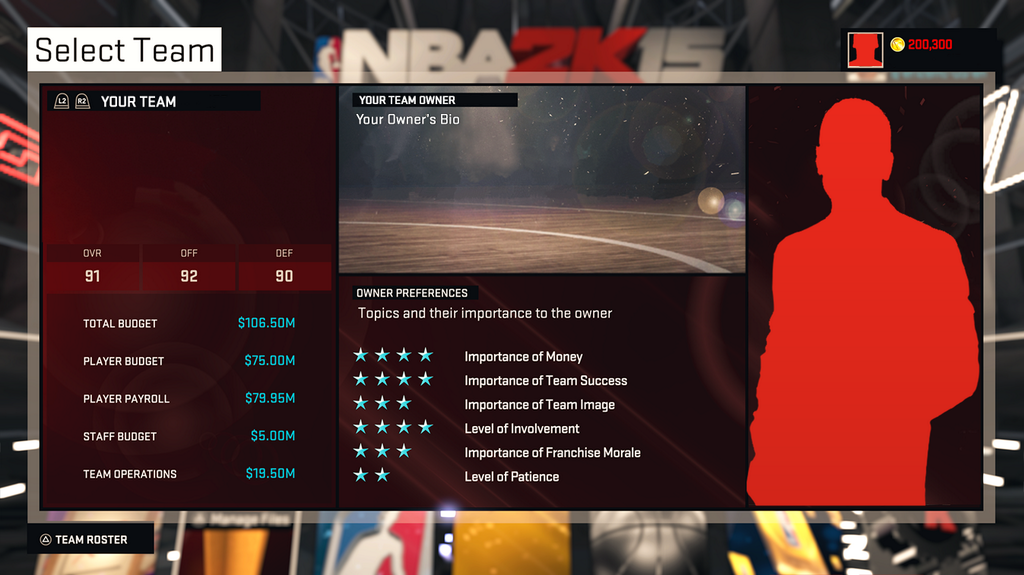 NBA 2K15 MyGM Profile