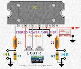 Audio kit: TDA8560 Power Amplifier 2X40 Watt