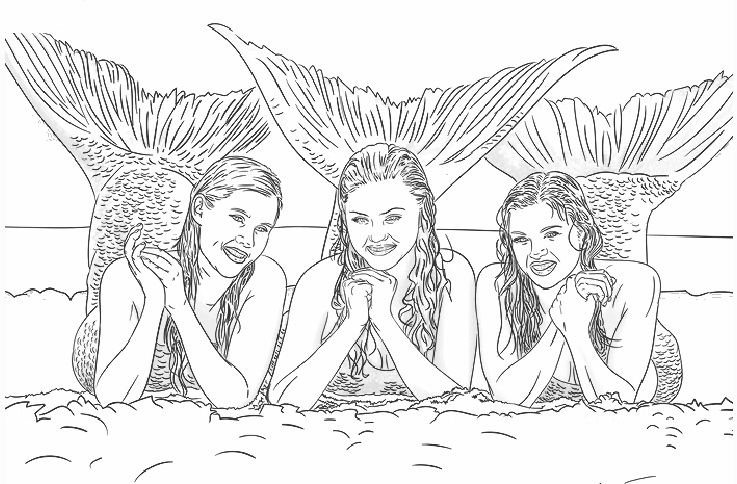 H2o Just Add Water Coloring Pages Coloring Pages