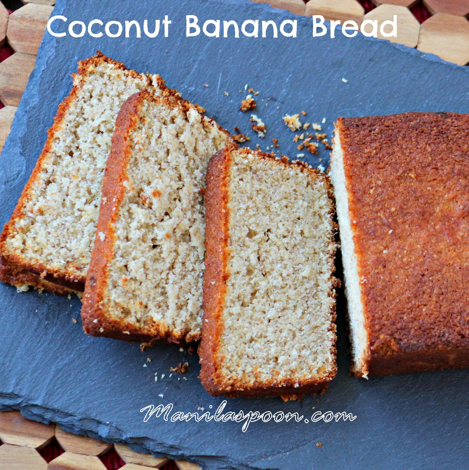 Treat yourself to this super moist and truly scrumptious Coconut Banana Loaf (Bread) that has all the yummy notes of coconut, tangy lemons and sweet Bananas! | manilaspoon.com