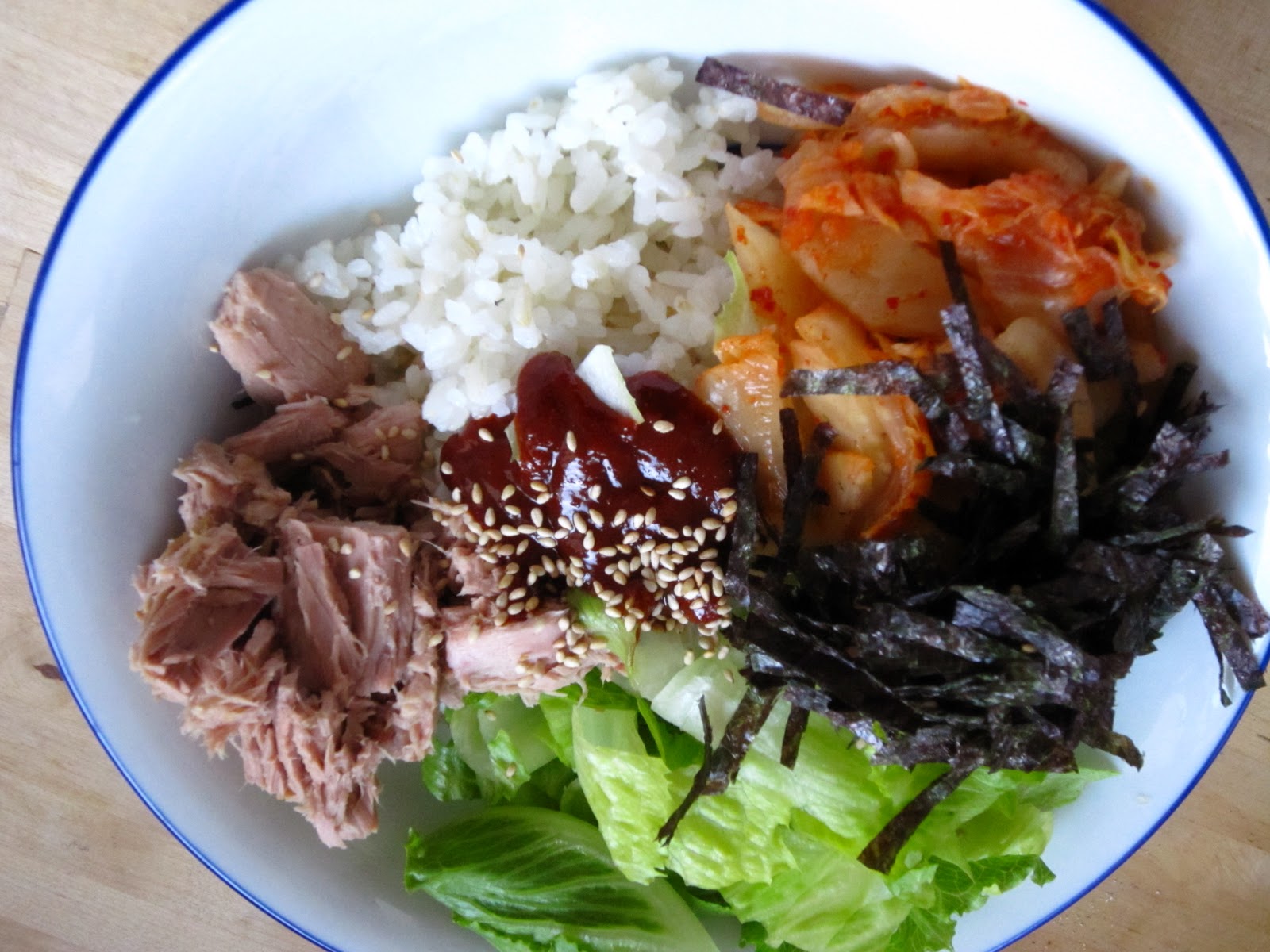 Morgenstille: Improvisation: super einfaches Thunfisch-Bibimbab
