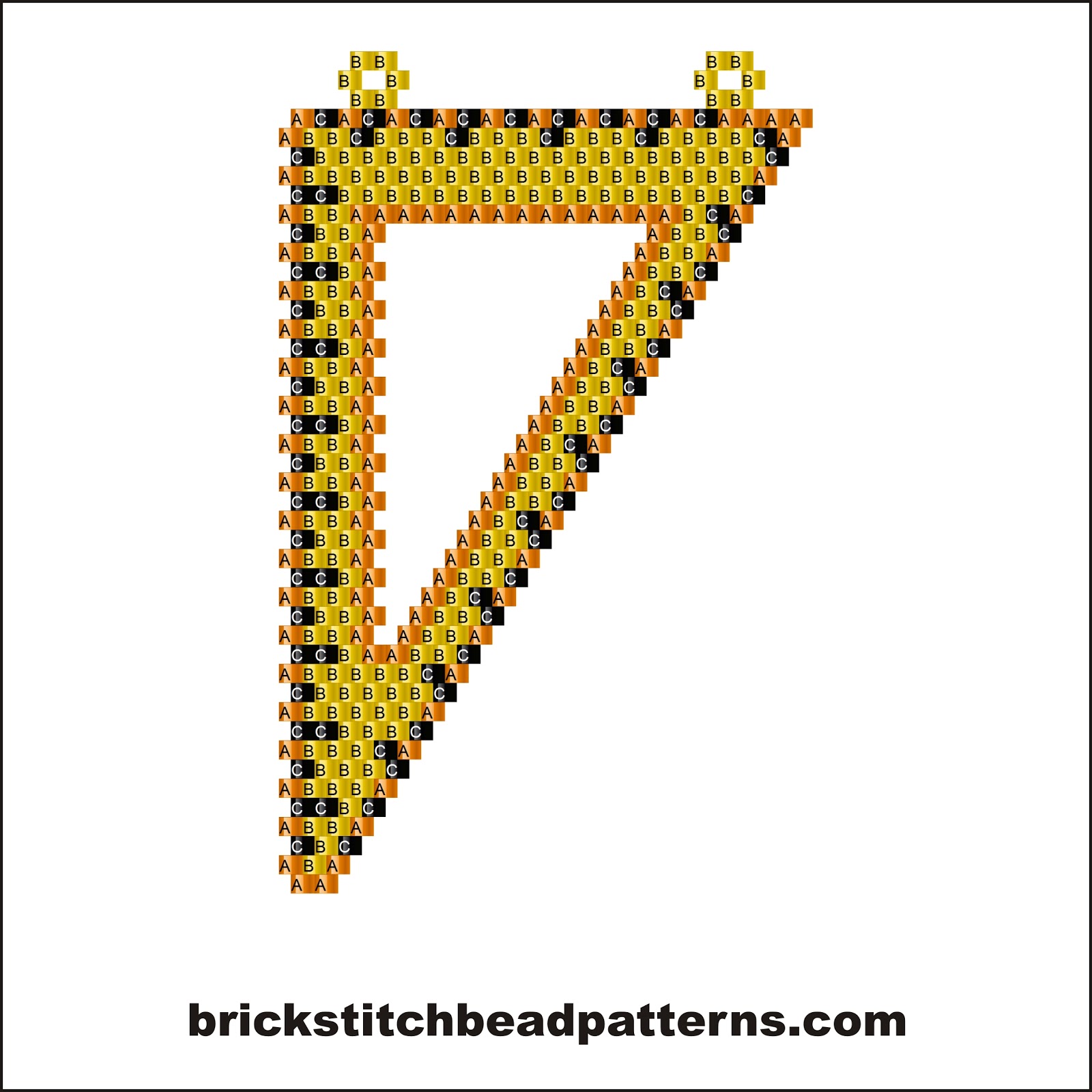 Brick Stitch Bead Patterns Journal Square Edge Ruler Necklace Pendent