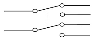 saklar ini befungsi memindahkan aliran listrik ke jalur lain.