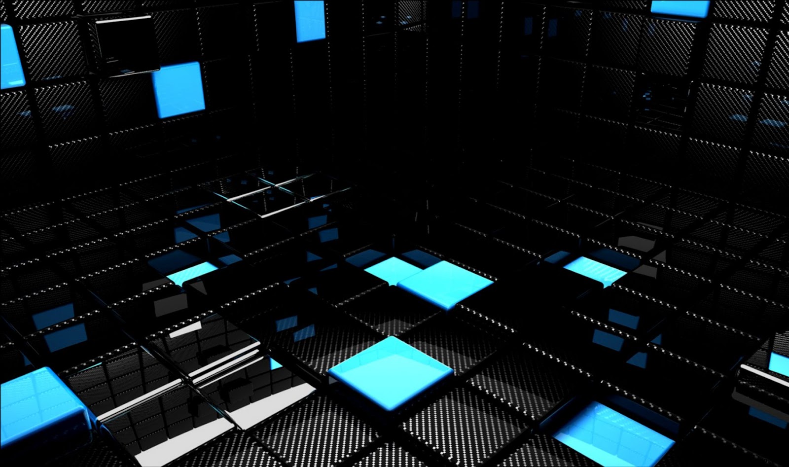 Black Green 3D Wallpaper