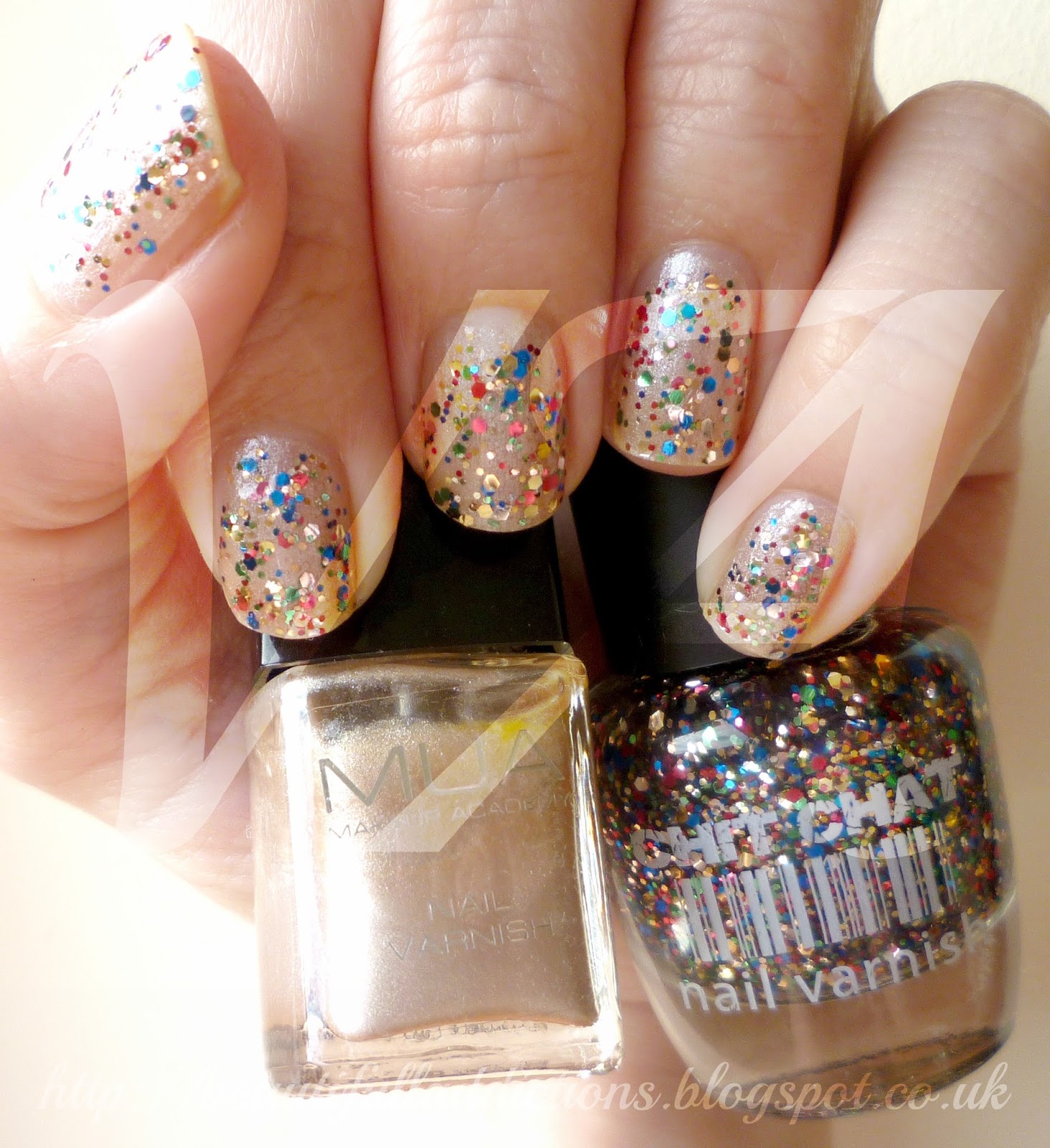 Beautiful Addictions NOTD Rio MultiColour Glitter Nail Varnish