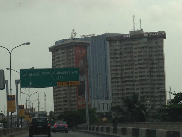 Entering Victoria Island from mainland Lagos, Nigeria