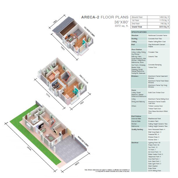 Areca Residence Layout