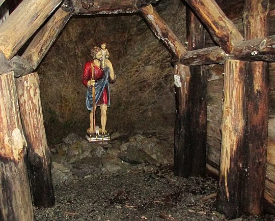 Święty Krzysztof - patron górników, kopaczy złota.