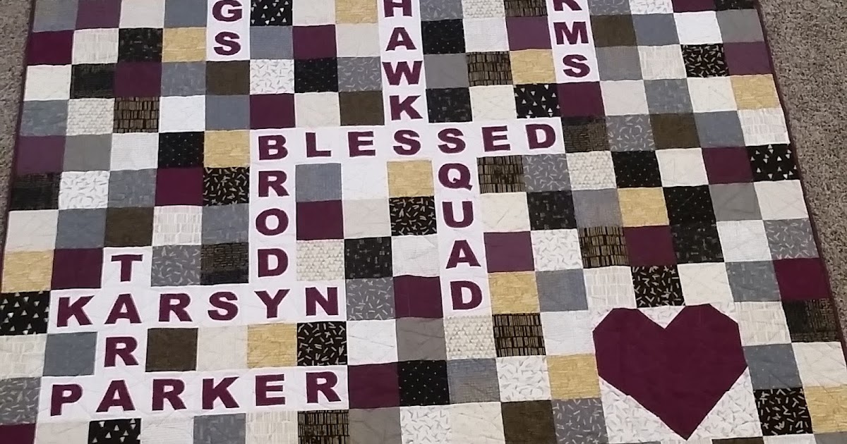 Crossword Puzzle Quilt