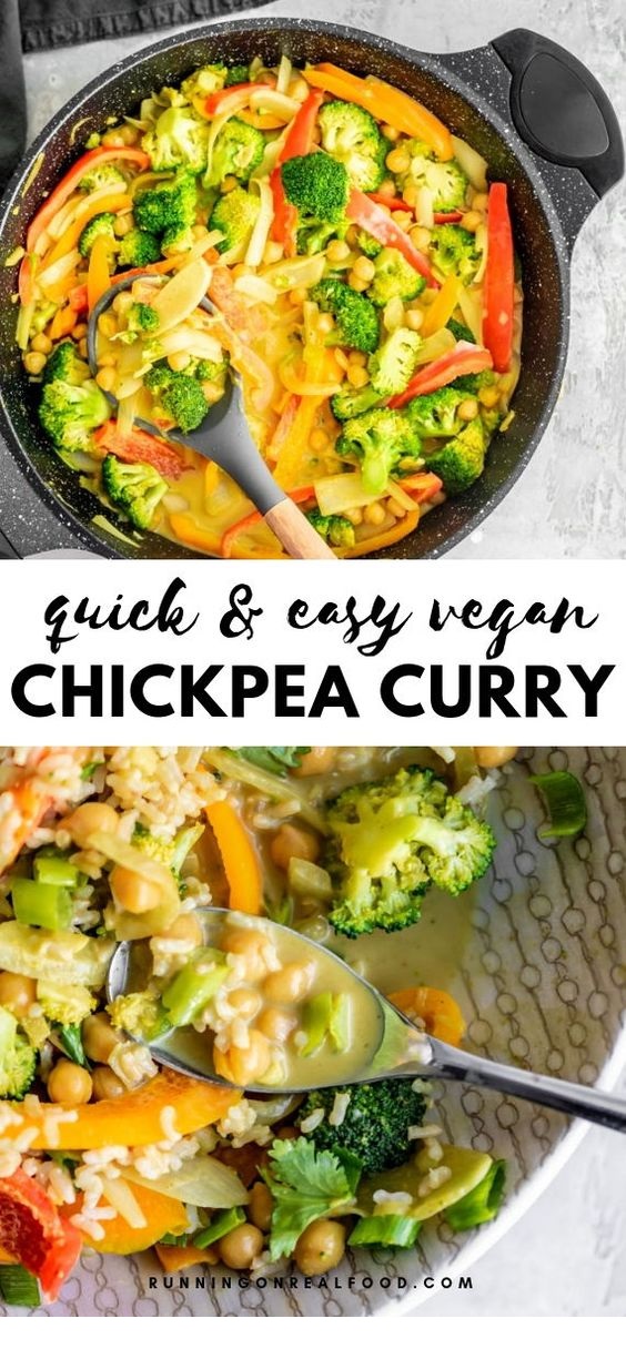 Easy Vegetable Chickpea Curry