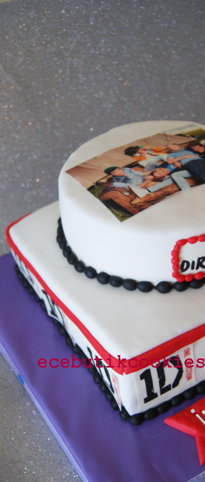 Ece Butik Cookies İstanbul Butik Pasta-Kurabiye: One Direction Pasta