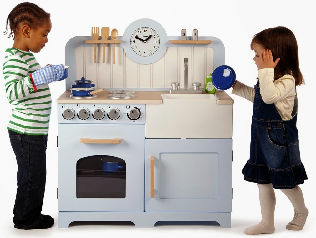 Childrens Play Kitchens : Children's Wooden Toys Toy Play Kitchen Furniture - Children's