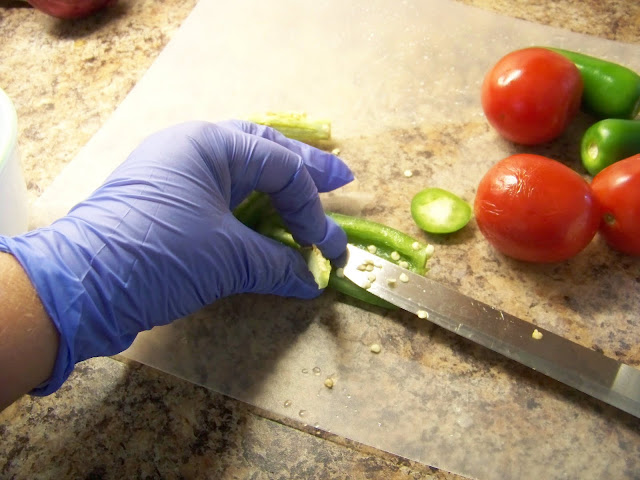 Chopping Jalapeno's