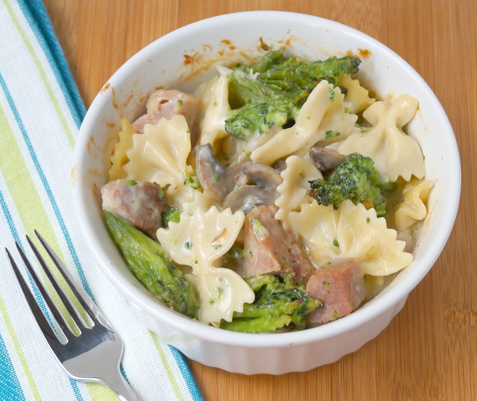 Not Just Grilled Cheese Ham and Broccoli Pasta Casserole