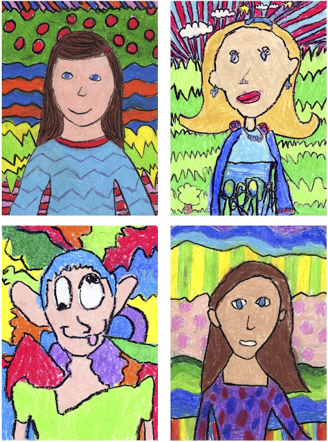 The Rolling Artroom: Matisse Inspired Self-Portraits (1st-3rd Grade)
