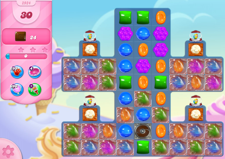 Candy Crush Saga level 2924 Candy Crush Saga level 2924