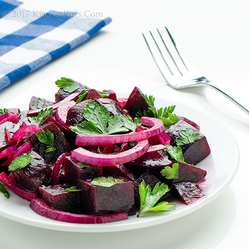 Kitchen Riffs Beet and Red Onion Salad