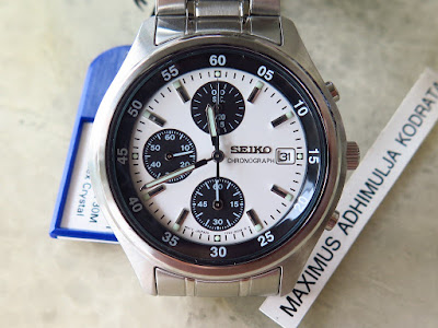 Maximuswatches Jual Beli Jam Tangan Second-Baru Original-Koleksi Jam  Maximus-www.maximuswatches.com: SEIKO CHRONOGRAPH PANDA - WHITE DIAL (SOLD)