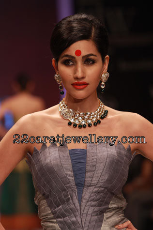 lavania anjali kundan polki carat