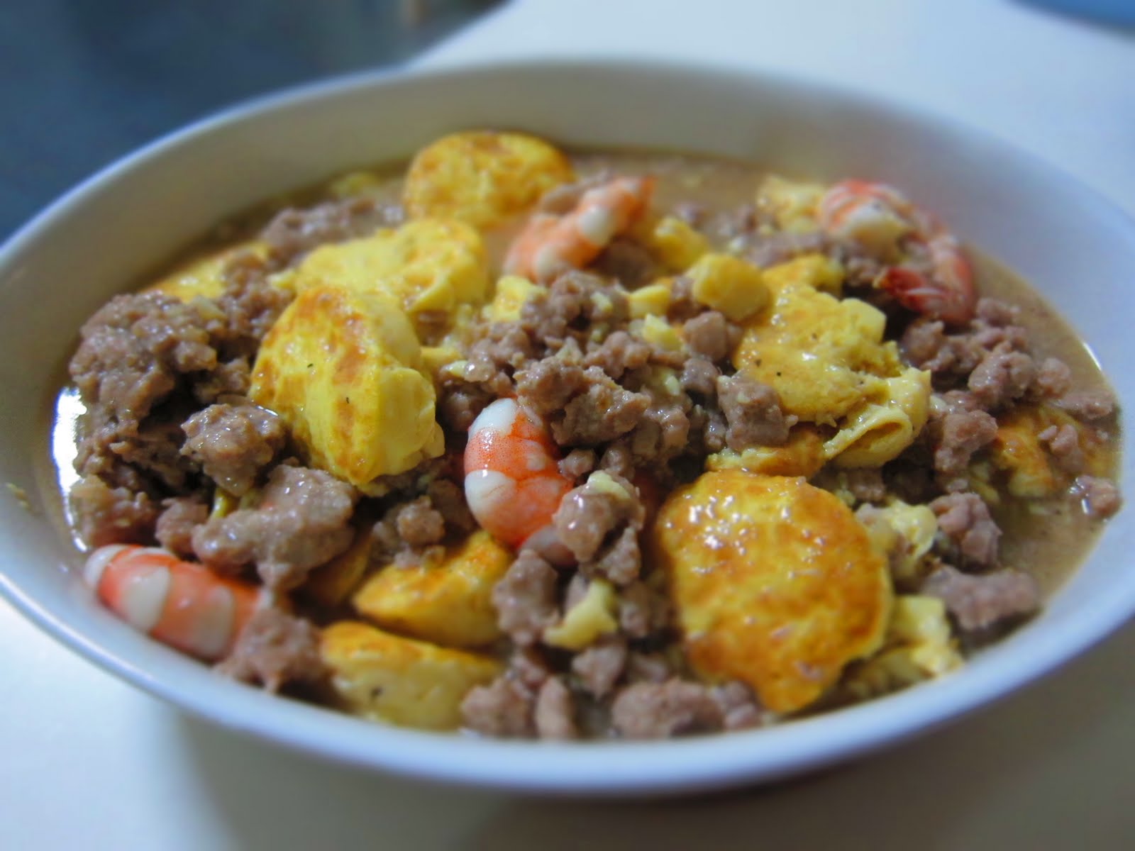 PapaCheong's 拿手好菜 Braised Egg Tofu with Minced meat and Prawns