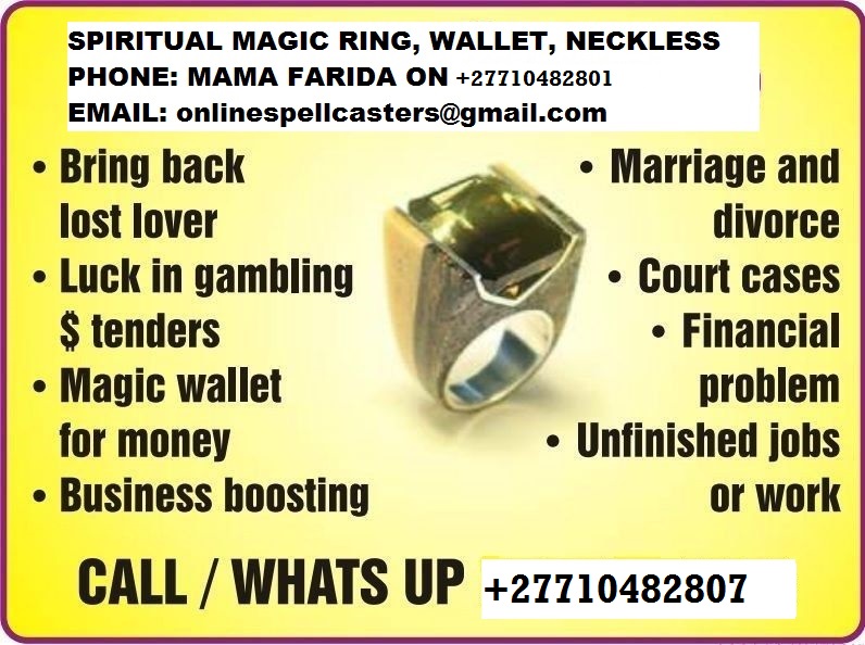 MAGIC RING and WALLET GIVE YOU MONEY EVERYDAY | SOMEDAY +27710482807 ...