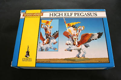 Portada de la caja de High Elf Pegasus Rider