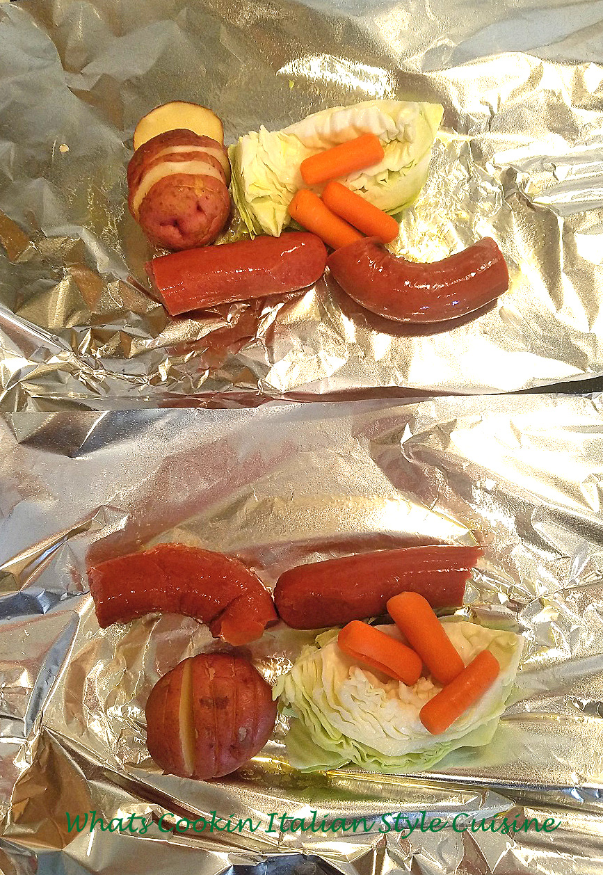 Hobo Dinner in Foil Packet What's Cookin' Italian Style Cuisine