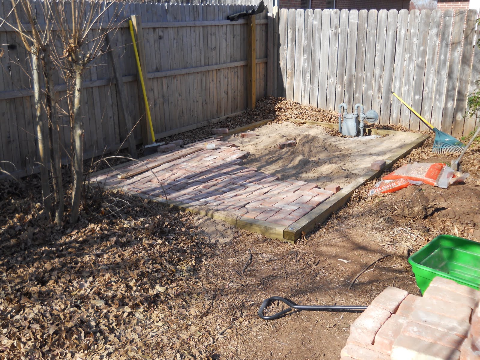 Oklahoma Projects Around The House: DIY Brick Patio
