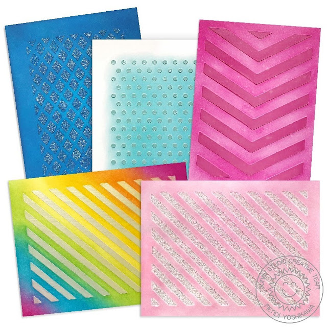 Sunny Studio Stamps & Therm-o-Web Week: Creating Backgrounds with Gels & Frilly Frames Dies