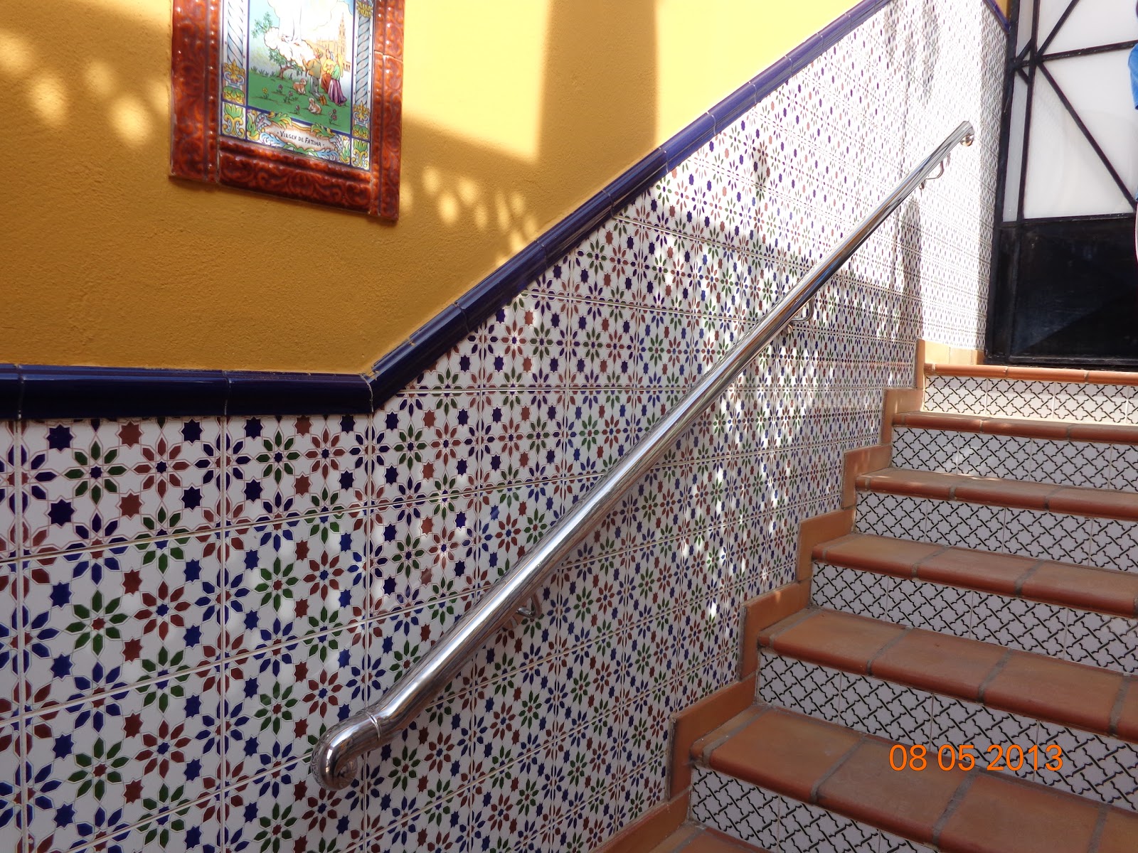 Barandilla De Acero Inoxidable, Pasamanos De Escaleras, 120 Cm Con 2