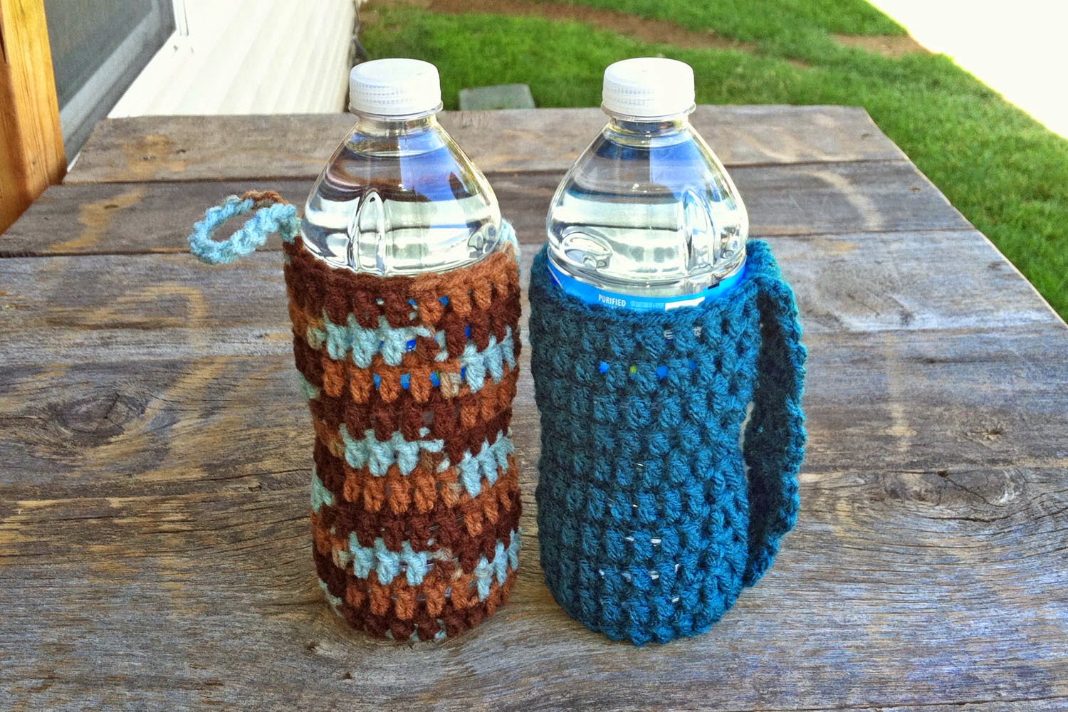 Crochet Rochelle Water Bottle Cozy