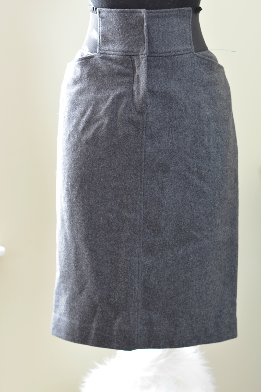 d&g wool skirt from thrift store