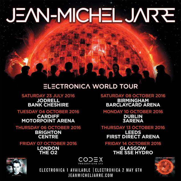 JARRE UK JEAN MICHEL JARRE ELECTRONICA WORLD TOUR