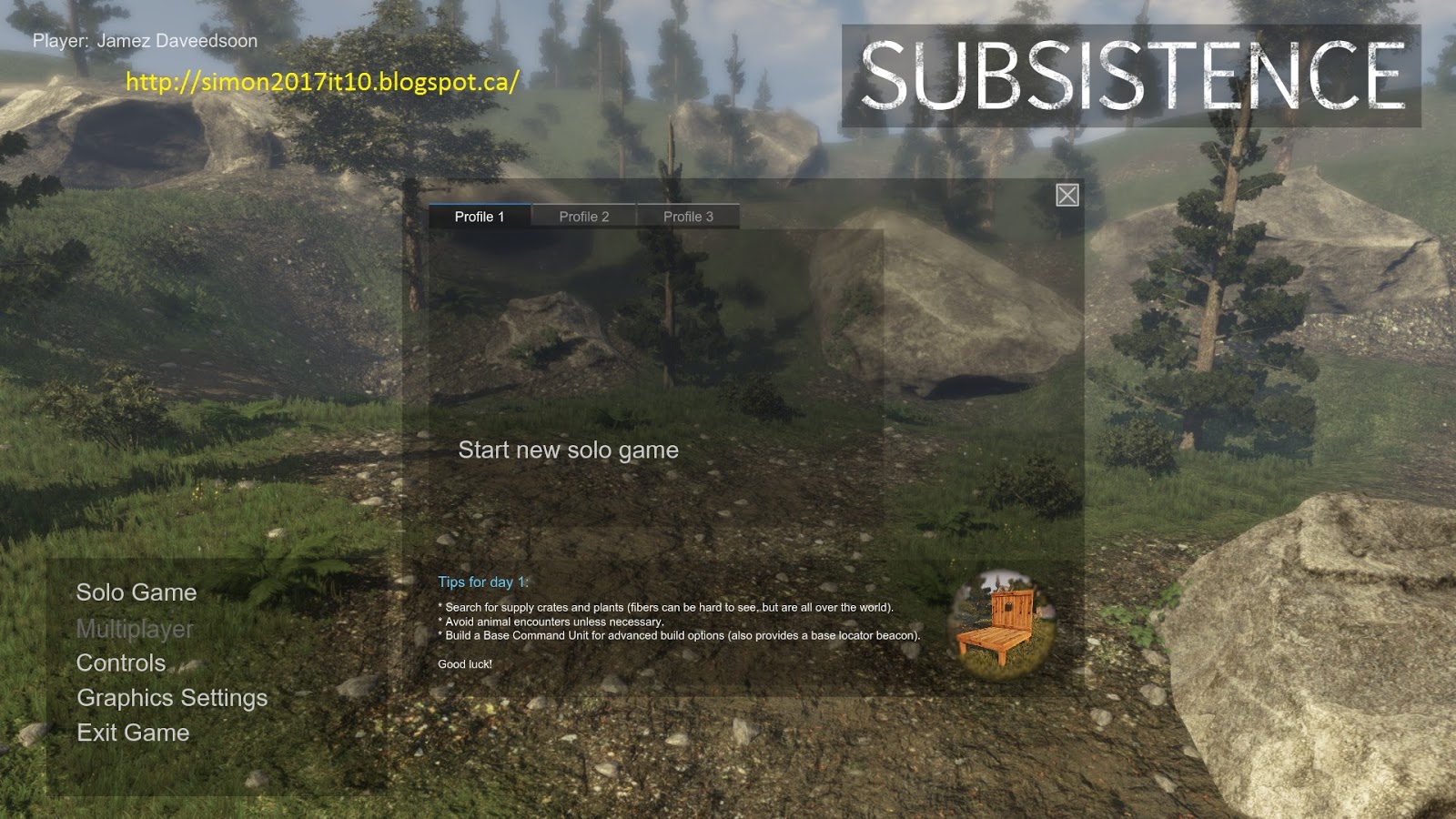 Subsistence карта пещер