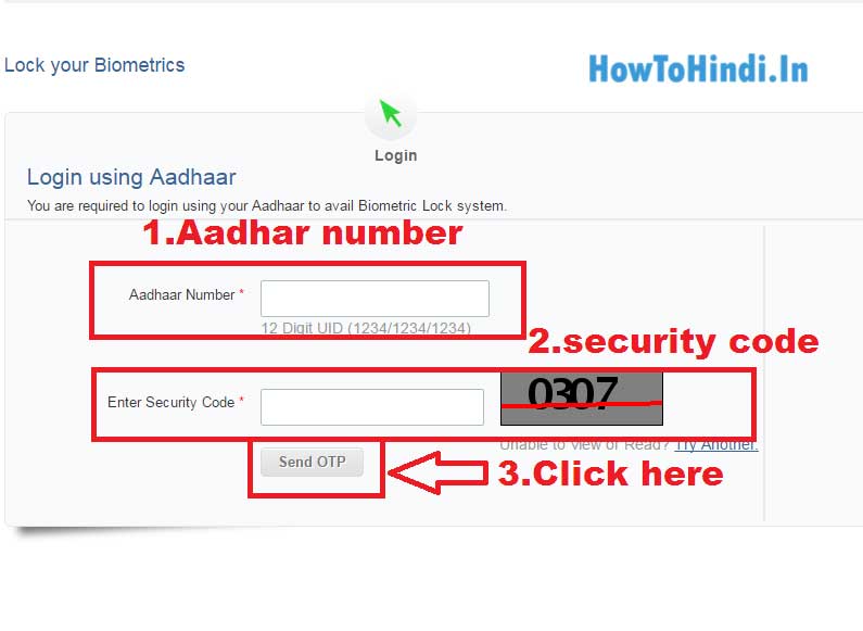 Lock Unlock Biometrics Aadhar Data Finfyi