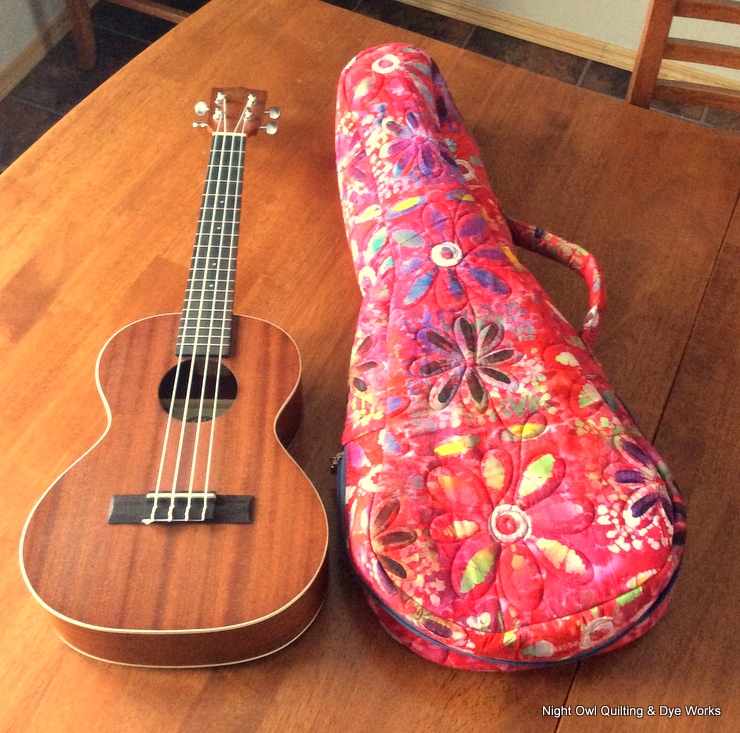 Night Owl Quilting & Dye Works Ukulele Case