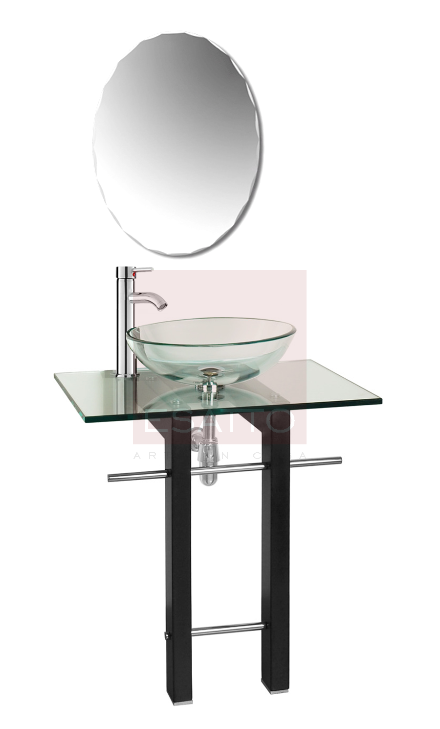 Mueble de baño con espejo, llave y accesorios ~ Esatto | Arte in Casa