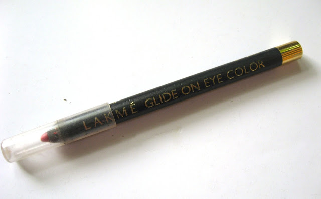 Lakme Glide On Eye Color in Bridal Pink : Review, Swatches and EOTD