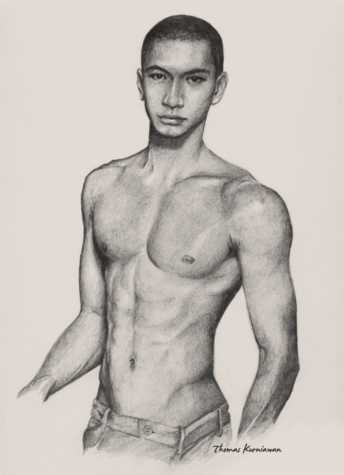 Thomas Kurniawan's Portfolio: Drawing Model Human